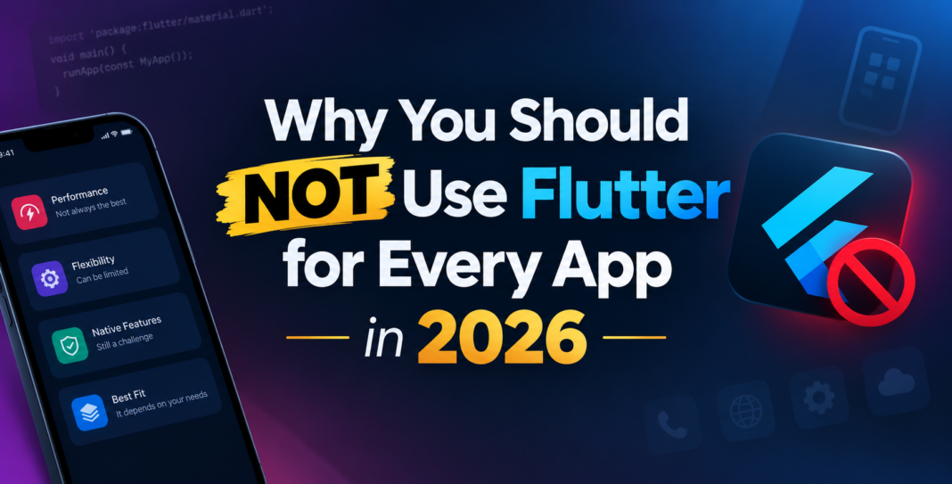 Why you should not use Flutter for every app in 2026